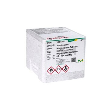 Magnesium-Küvettentest photometric, 5.0-75.0 mg/L (Mg), Spectroquant®