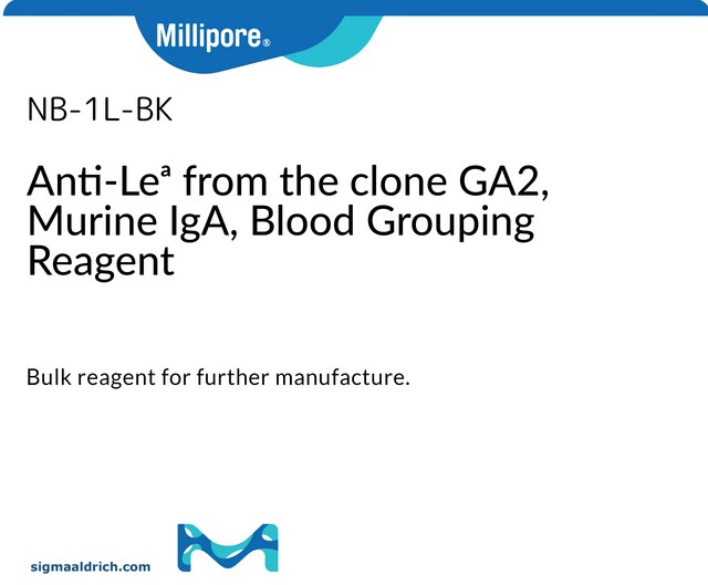 Blood typing Bulk Reagent - Rare Specificities &amp; AHG Anti-Lea from the clone GA2, Murine IgA, Blood Grouping Reagent